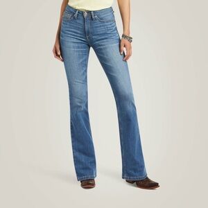 Ariat Real Daniela High-Rise Boot Women's Flare Jeans in Blue